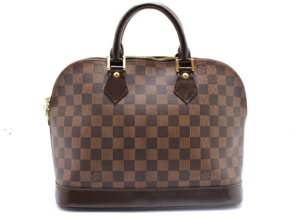 LOUIS VUITTON Alma Handbag Damier Brown
